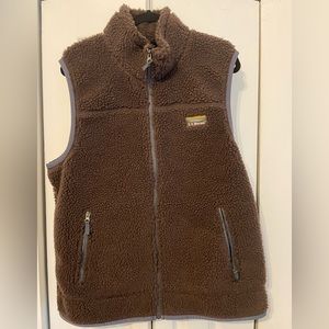 LL Bean Fleece Vest Size Large